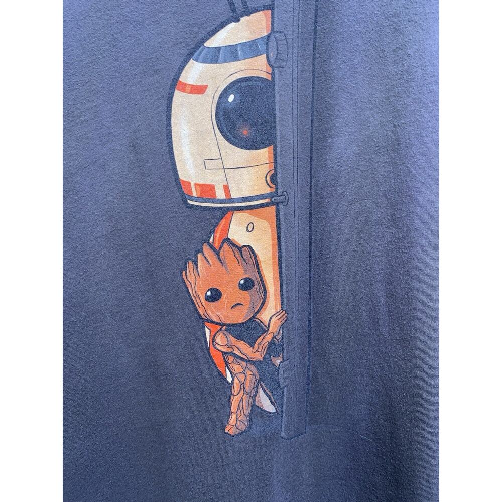 Baby Groot, BB-8 Guardians Of‎ The Galaxy Star Wars T-Shirt Tee Small